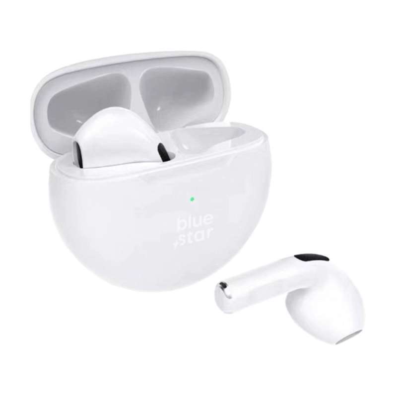 SPOTT-GR Blue Star Circle Beat TX3 - Ασύρματα In-Ear Ακουστικά Bluetooth σε Άσπρο Χρώμα