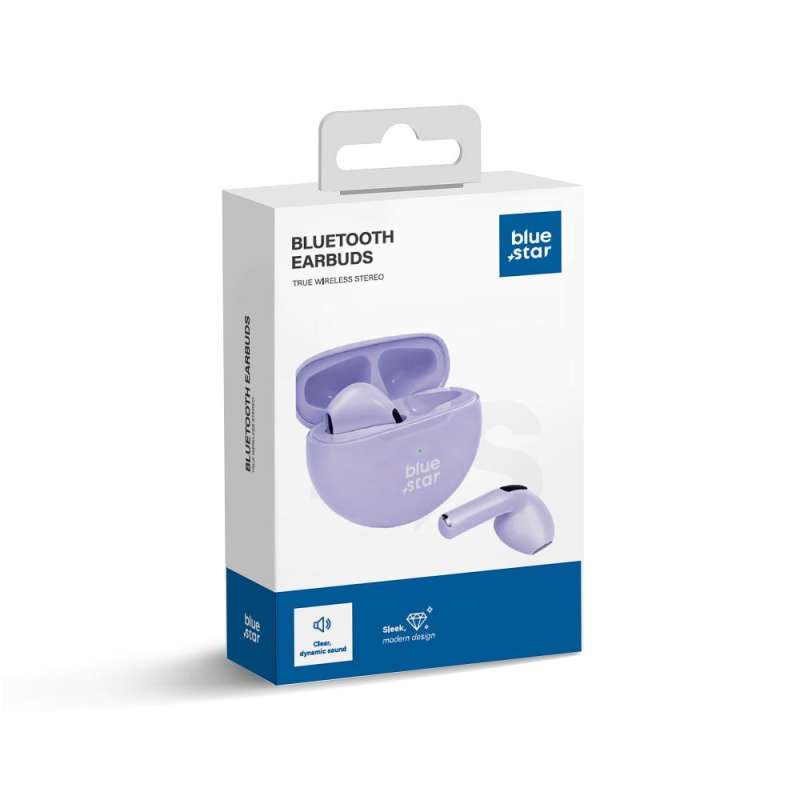 SPOTT-GR Blue Star Circle Beat TX3 - Ασύρματα In-Ear Ακουστικά Bluetooth σε Μωβ Χρώμα