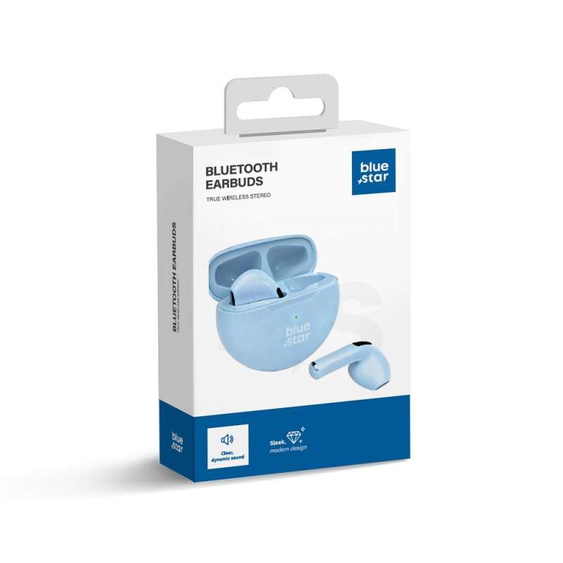 SPOTT-GR Blue Star Circle Beat TX3 - Ασύρματα In-Ear Ακουστικά Bluetooth σε Μπλε Χρώμα