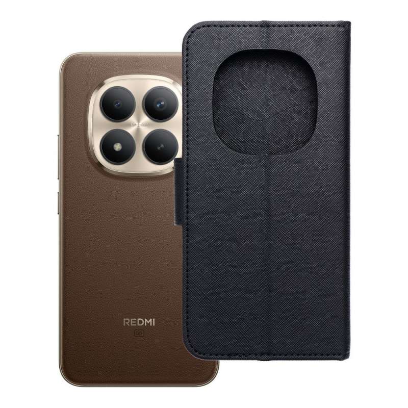 SPOTT-GR Fancy Book Case - Θήκη για Xiaomi Redmi Note 15 Pro 5G σε Μαύρο Χρώμα