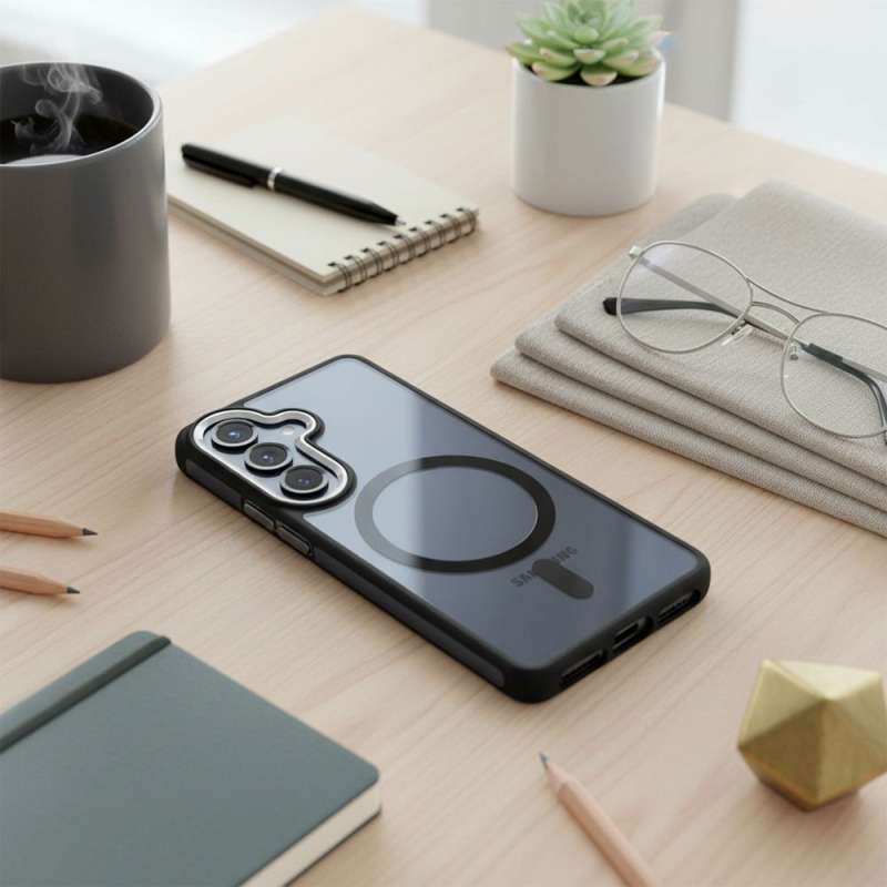 SPOTT-GR Roar Mag Bumper - Θήκη με Υποστήριξη MagSafe για Samsung Galaxy A57 σε Μαύρο Χρώμα