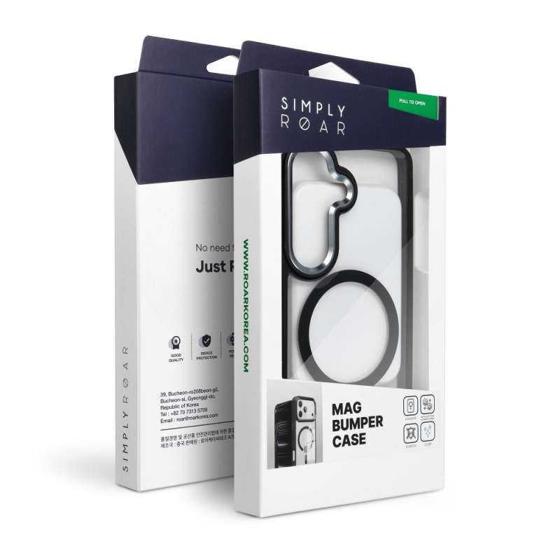 SPOTT-GR Roar Mag Bumper - Θήκη με Υποστήριξη MagSafe για Samsung Galaxy A57 σε Μαύρο Χρώμα