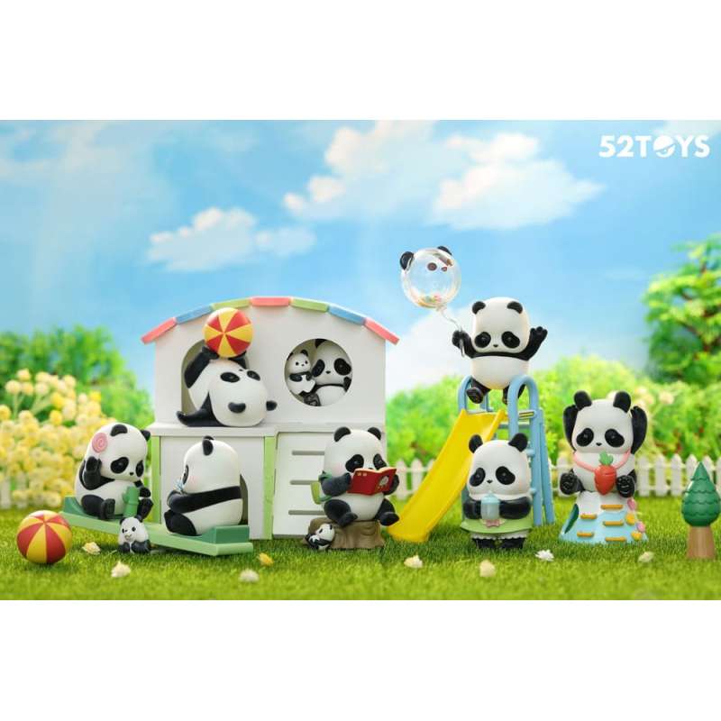 SPOTT-GR Panda Roll Blind Box - Φιγούρες Panda Παιδική Χαρά με Ύψος 7cm (Σετ 8 Τεμαχίων)