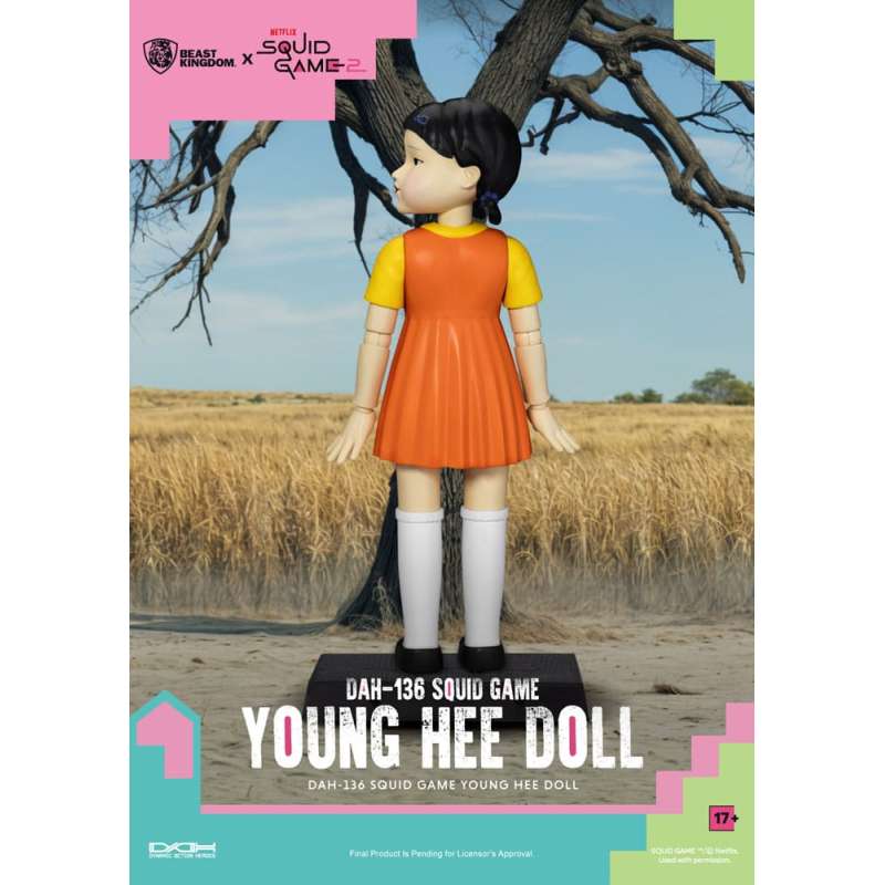 SPOTT-GR Squid Game Action Figure with Sound Young Hee Doll 30 cm