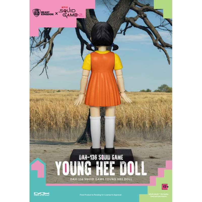 SPOTT-GR Squid Game Action Figure with Sound Young Hee Doll 30 cm
