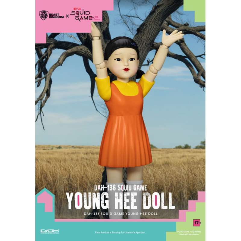 SPOTT-GR Squid Game Action Figure with Sound Young Hee Doll 30 cm
