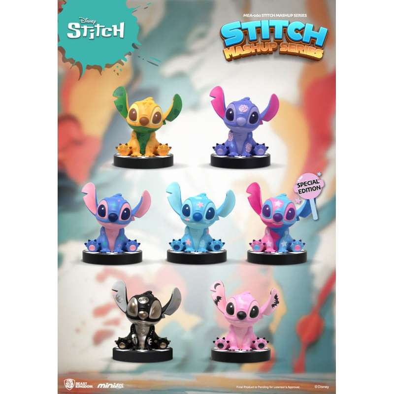 SPOTT-GR Λίλο και Στιτς Mini Egg Attack Blind Box - Φιγούρες Στιτς με Ύψος 10cm Mashup Series (Σετ 6 Τεμάχια)