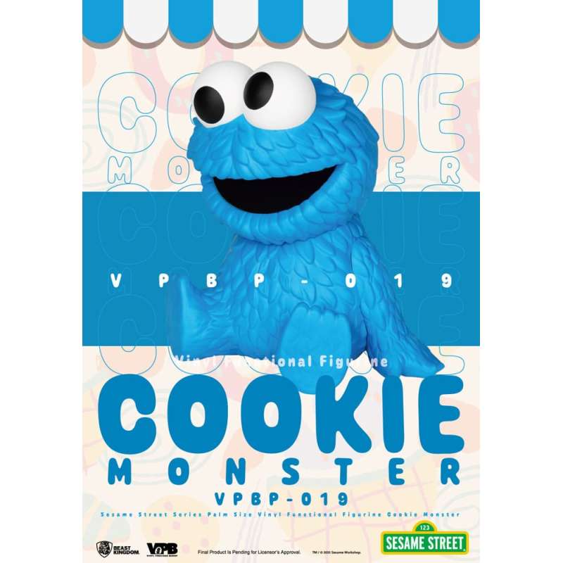 SPOTT-GR Sesame Street - Κουμπαράς Βινυλίου Cookie Monster με Ύψος 12cm σε Μπλε Χρώμα