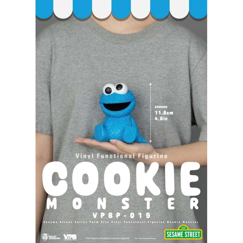 SPOTT-GR Sesame Street - Κουμπαράς Βινυλίου Cookie Monster με Ύψος 12cm σε Μπλε Χρώμα