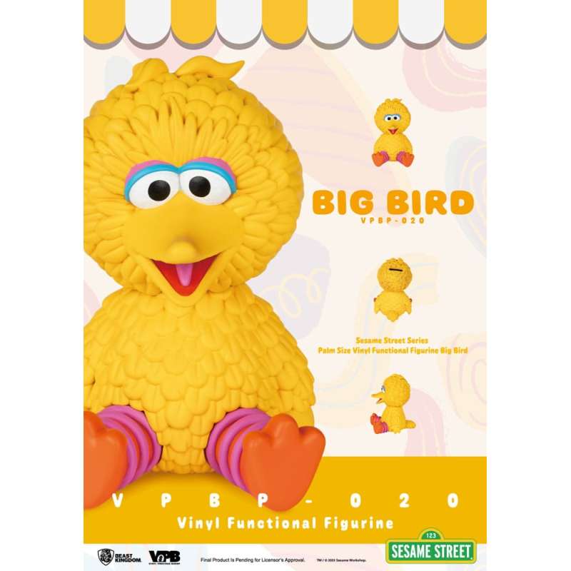 SPOTT-GR Sesame Street - Κουμπαράς Βινυλίου Cookie Monster με Ύψος 12cm σε Κίτρινο Χρώμα