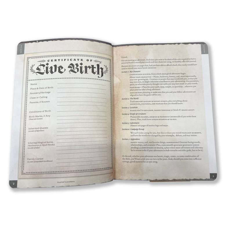 SPOTT-GR Guide Book (Μεγέθους A5) Player's Journal Sage Green Shield