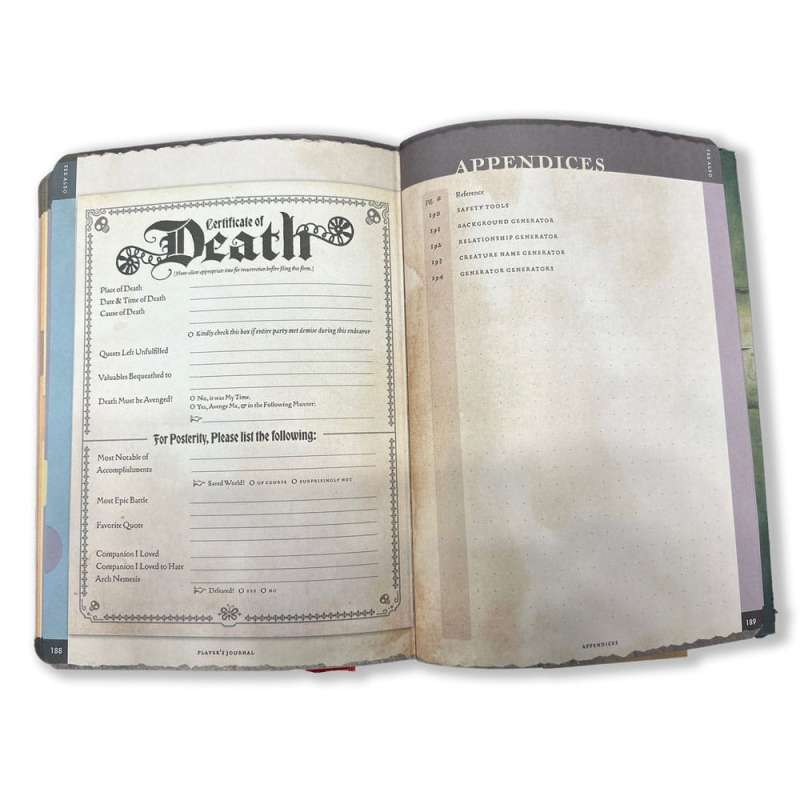 SPOTT-GR Guide Book (Μεγέθους A5) Player's Journal Sage Green Shield