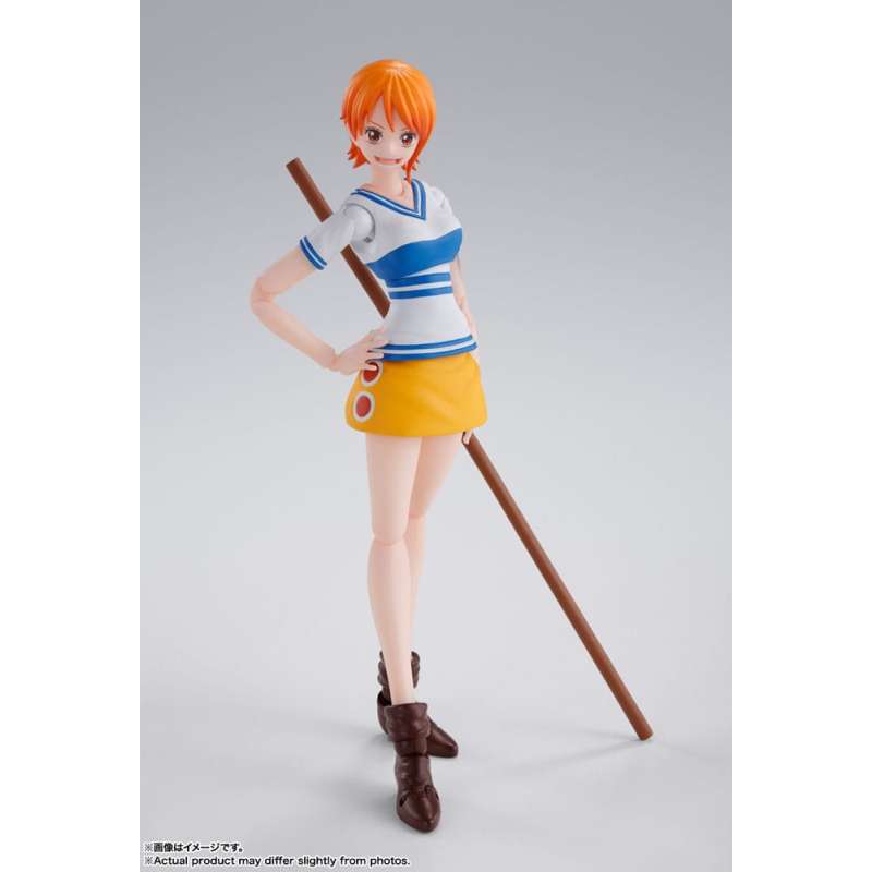 SPOTT-GR One Piece S.H. Figuarts Action Figure Nami Romance Dawn 14 cm