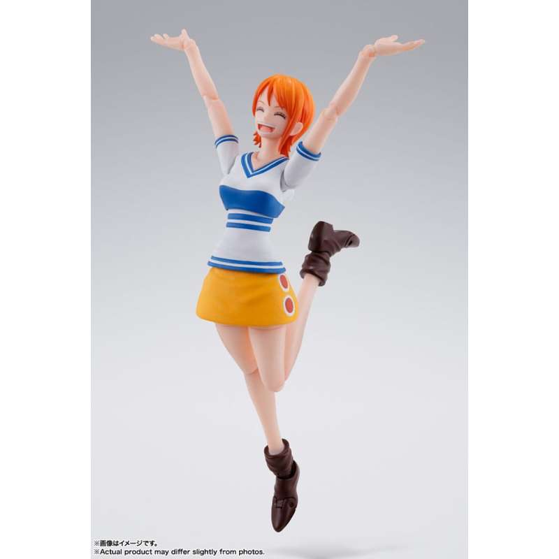 SPOTT-GR One Piece S.H. Figuarts Action Figure Nami Romance Dawn 14 cm