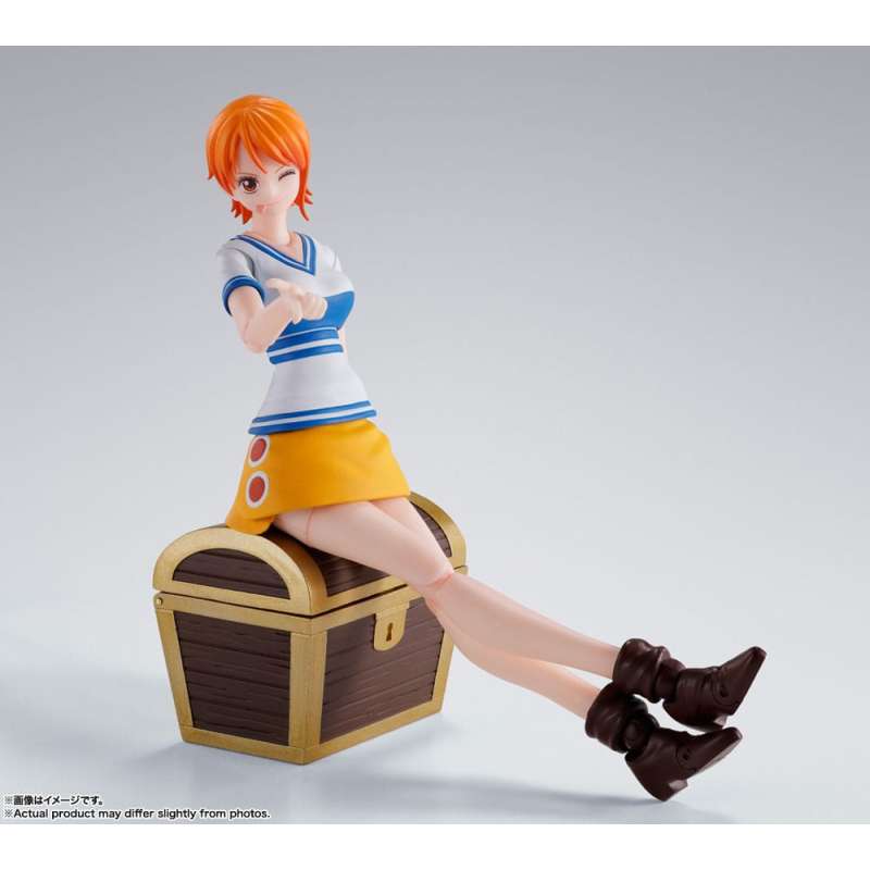 SPOTT-GR One Piece S.H. Figuarts Action Figure Nami Romance Dawn 14 cm