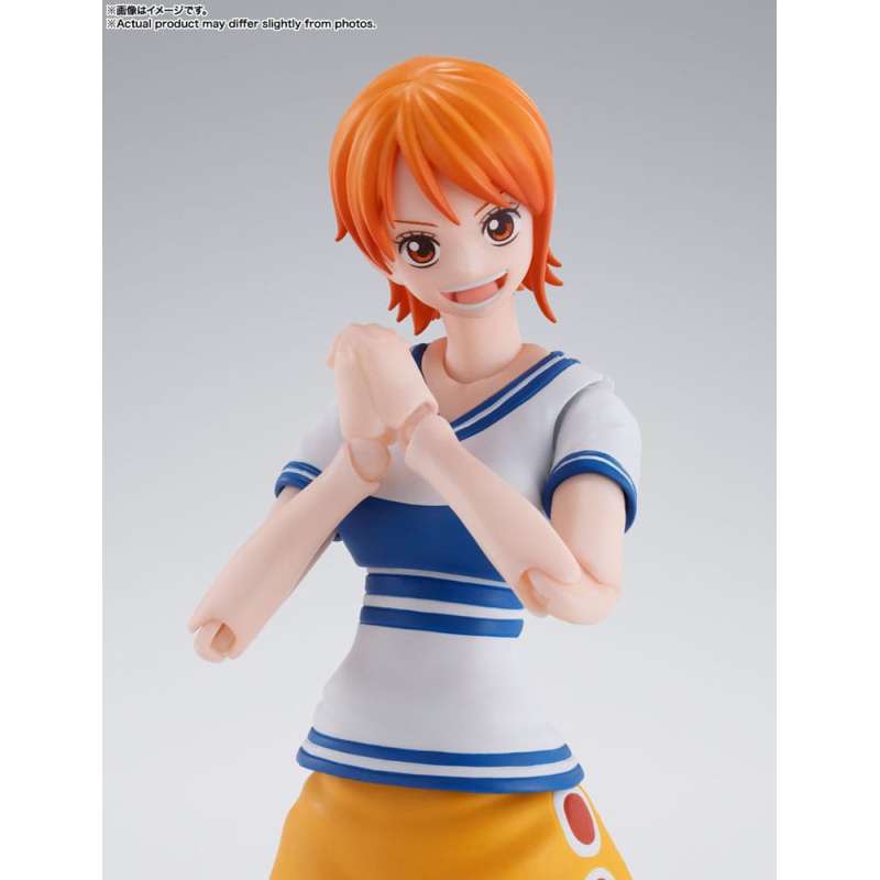 SPOTT-GR One Piece S.H. Figuarts Action Figure Nami Romance Dawn 14 cm