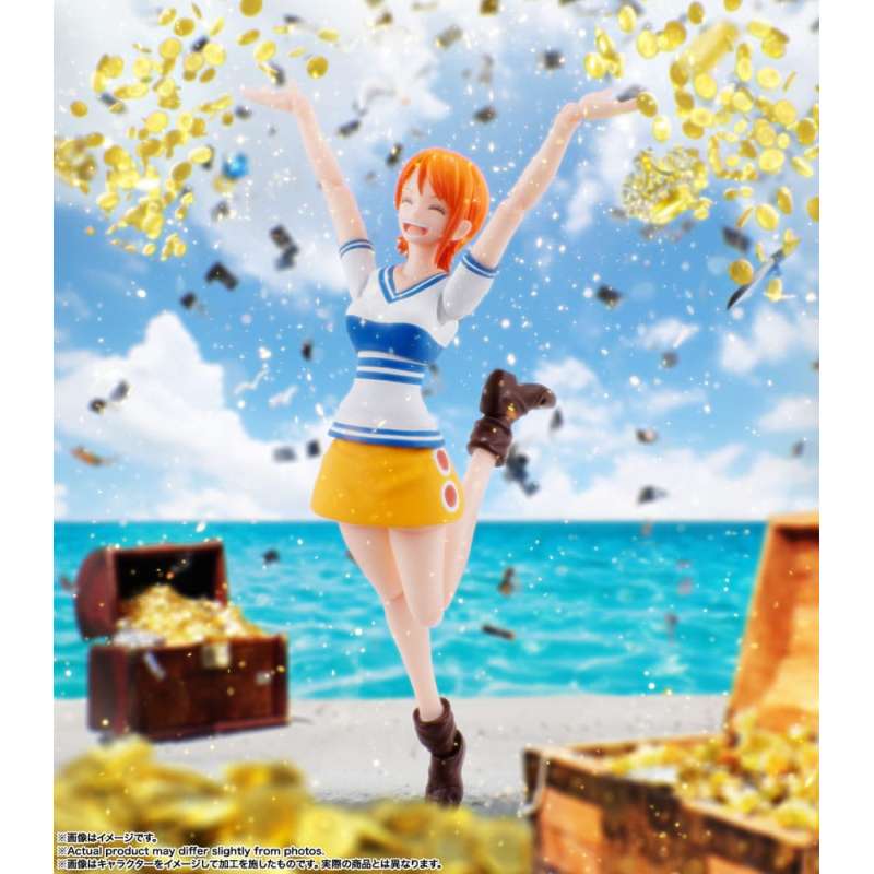 SPOTT-GR One Piece S.H. Figuarts Action Figure Nami Romance Dawn 14 cm