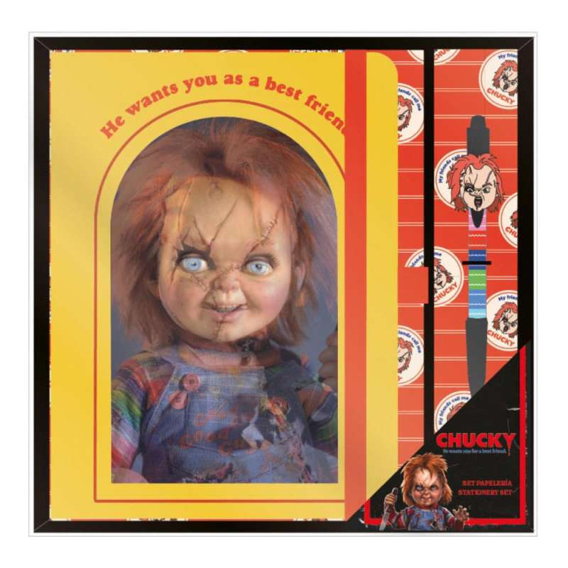 SPOTT-GR Chucky (Child´s Play) - Σετ Γραφικής Ύλης με Σημειωματάριο σε Κίτρινο Χρώμα