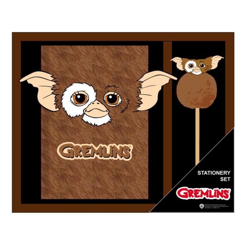 SPOTT-GR Gremlins - Σετ Γραφικής Ύλης με Σημειωματάριο σε Καφέ Χρώμα