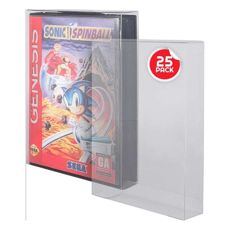 SPOTT-GR PET Protectors 25-Pack For Sega Genesis Games
