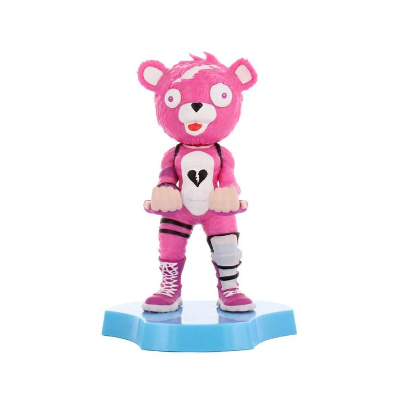 SPOTT-GR Cable Guys Mini - Βάση Στήριξης Γραφείου Fortnite Cuddle Team Leader Holdems με Ύψος 12cm σε Ροζ Χρώμα
