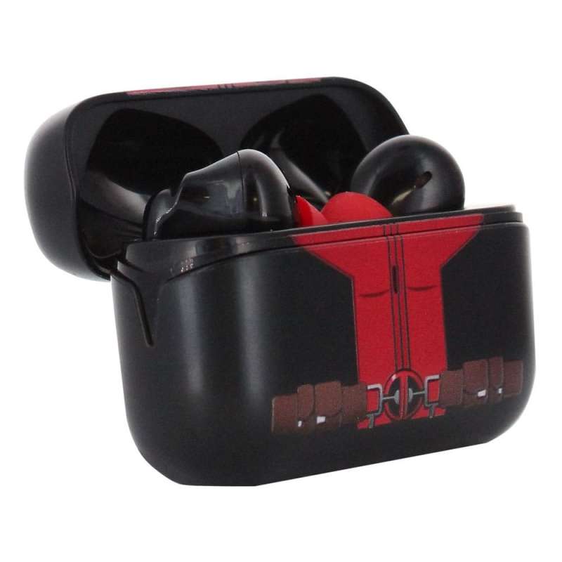 SPOTT-GR Marvel Buds Deadpool - Ασύρματα In-Ear Aκουστικά Bluetooth με ANC (Ακύρωση Θορύβου) σε Μαύρο Χρώμα