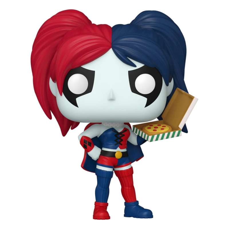 SPOTT-GR DC Comics: Harley Quinn Takeover POP! Heroes Vinyl Figure Harley with Pizza 9 cm