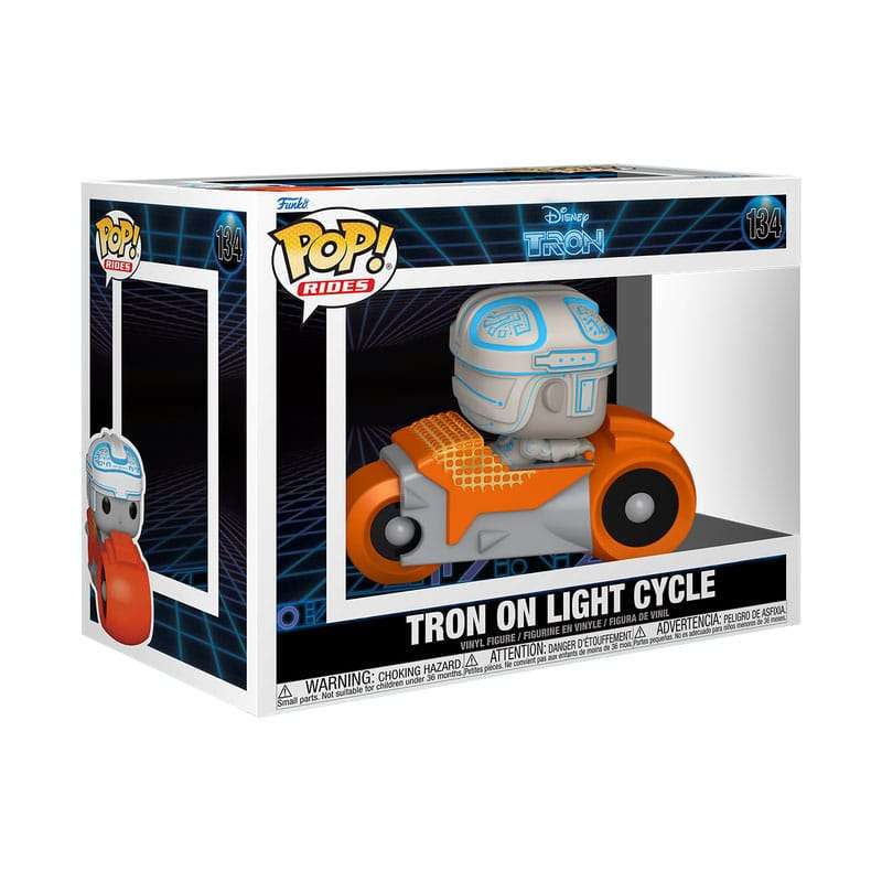 SPOTT-GR Tron(1982) POP! Rides Deluxe Vinyl Tron w/Cycle 9 cm