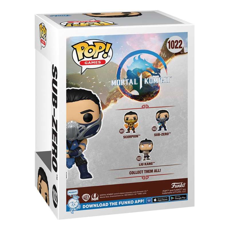 SPOTT-GR Mortal Kombat POP! Games Vinyl Figure Sub Zero 9 cm