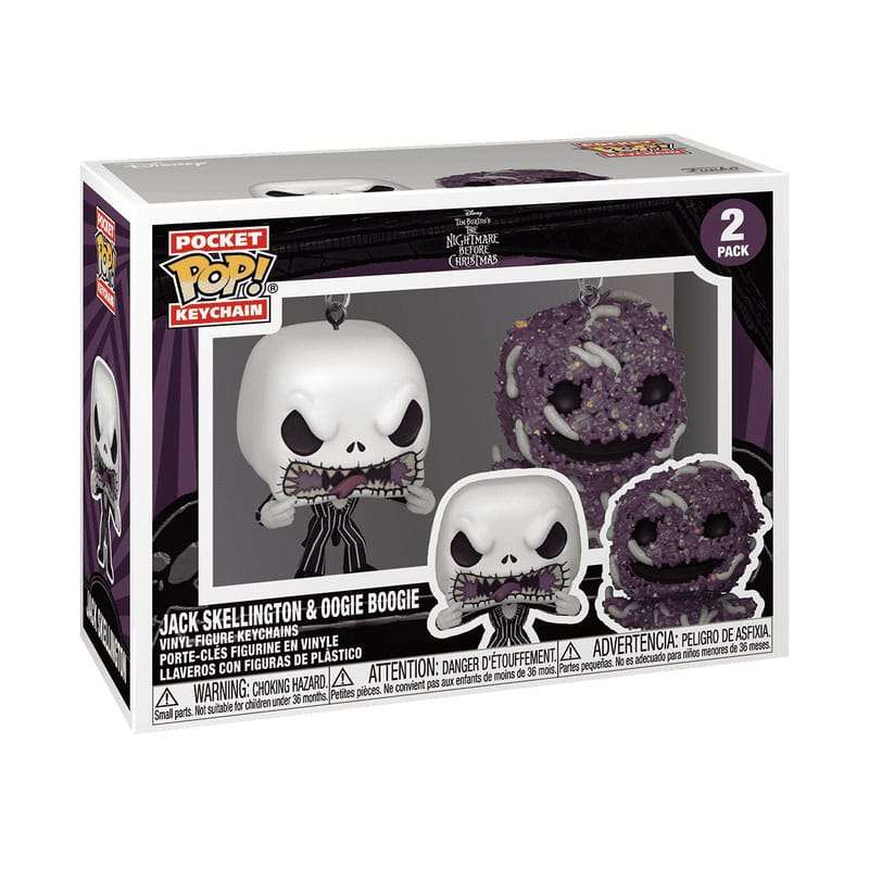 SPOTT-GR Nightmare Before Christmas POP! - Μπρελοκ Βινυλίου 2-Pack Jack/Oogie με Ύψος 4cm