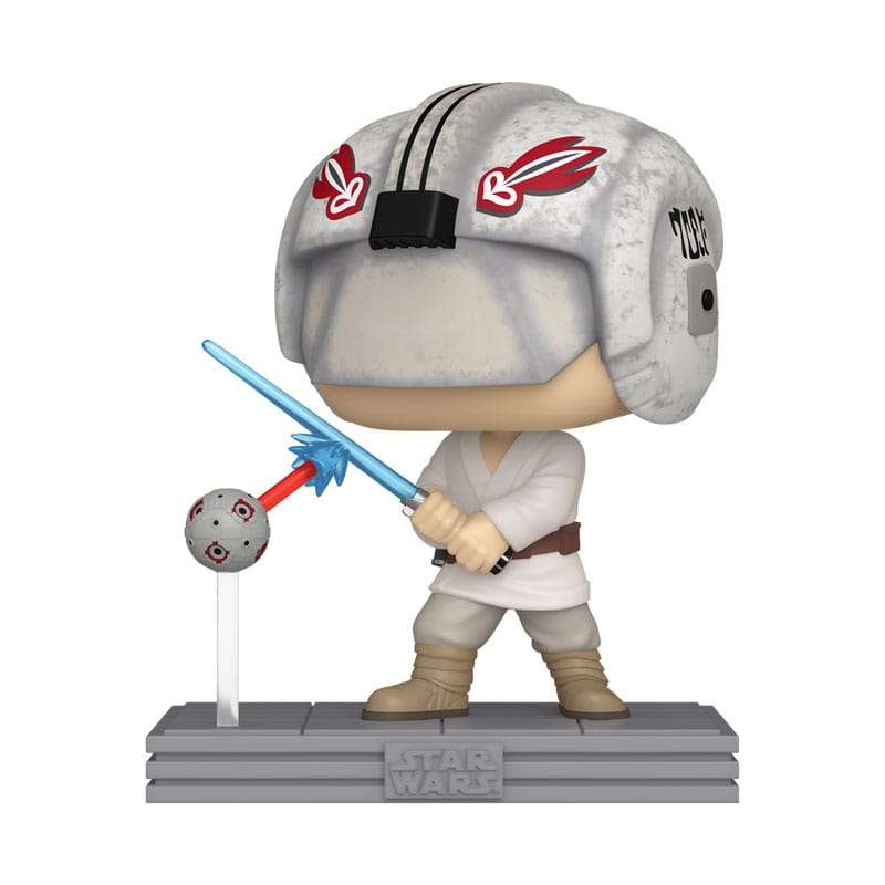 SPOTT-GR Star Wars POP! Movie Vinyl Figure Luke/Remote 9 cm