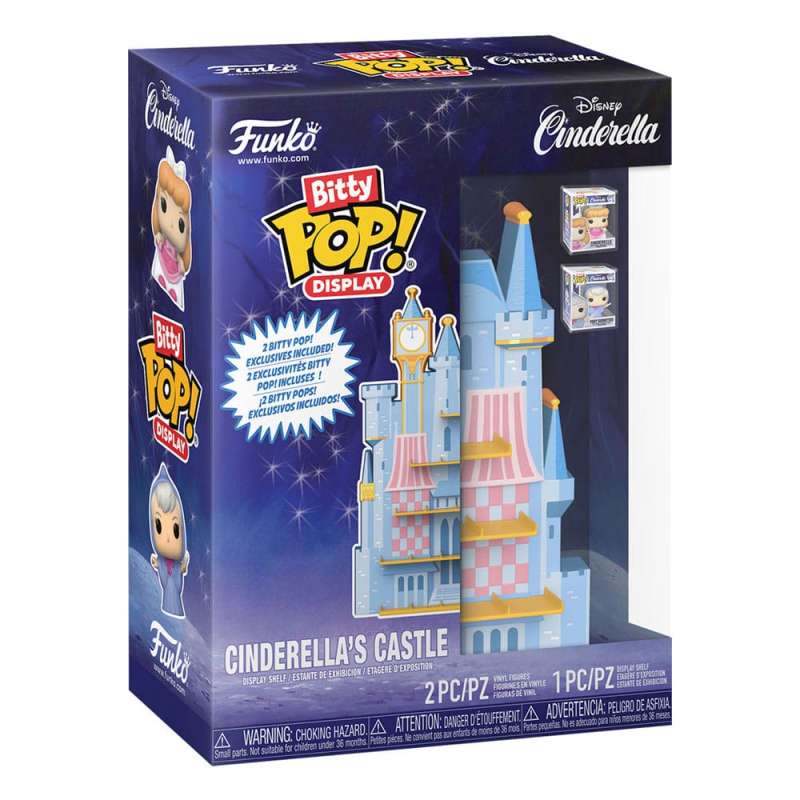 SPOTT-GR Disney Bitty POP! Display with 2 Vinyl Figures Cinderella's Castle