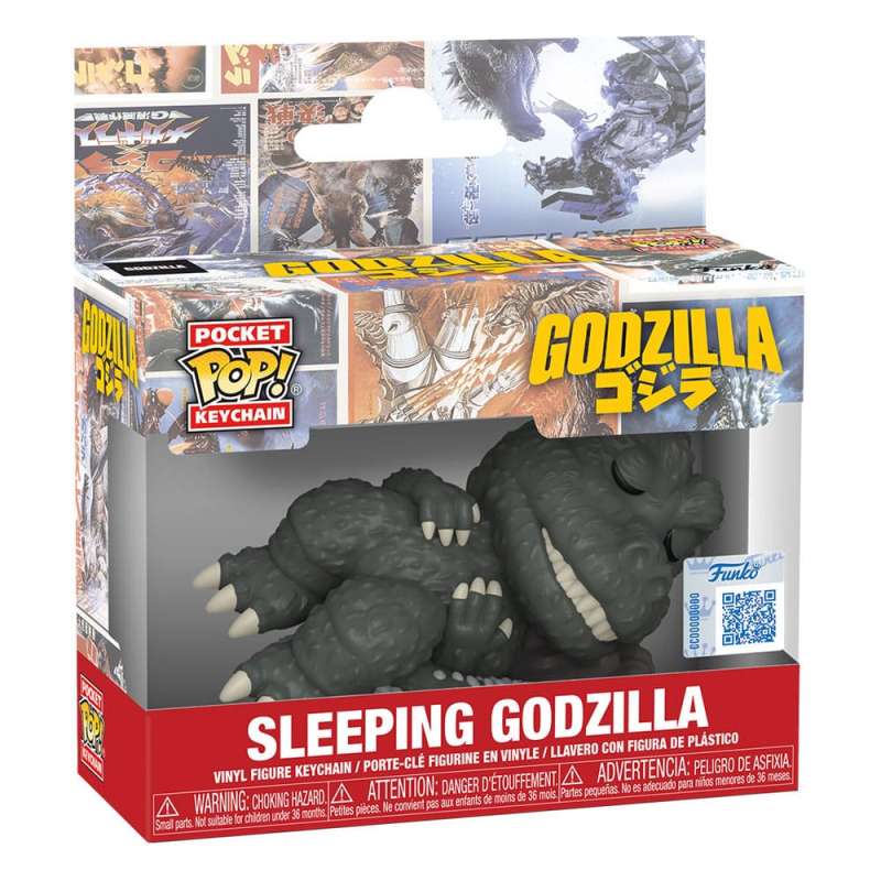 SPOTT-GR Godzilla Pocket POP! - Μπρελόκ Βινυλίου με Ύψος 4cm Sleeping Godzilla Display (Σετ 12 Τεμάχια)