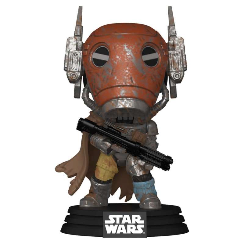 SPOTT-GR Star Wars: The Mandalorian and Grogu POP! Vinyl Bobblehead Figure Mercenary Guard Droid 9 cm