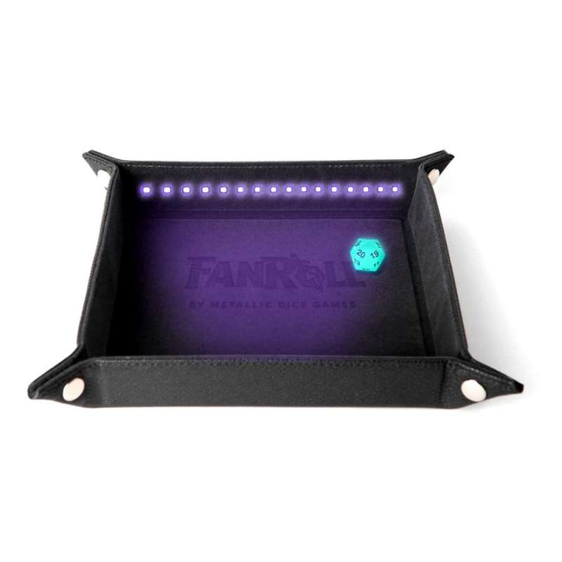 SPOTT-GR FanRoll Shadowlight Folding Blacklight - Δίσκος για Ζάρια με Φως σε Μαύρο Χρώμα
