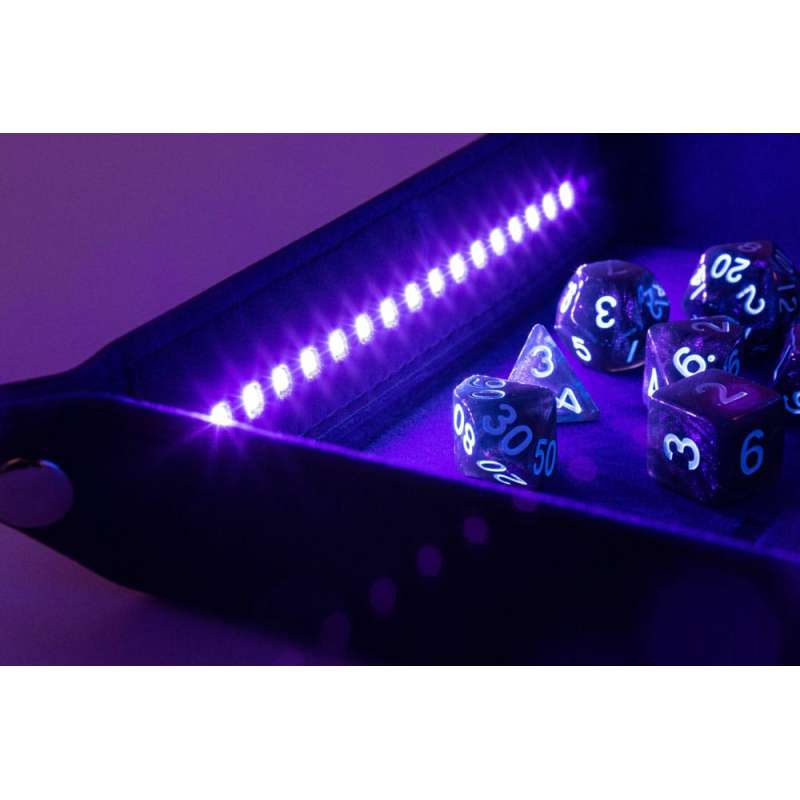 SPOTT-GR FanRoll Shadowlight Folding Blacklight - Δίσκος για Ζάρια με Φως σε Μαύρο Χρώμα
