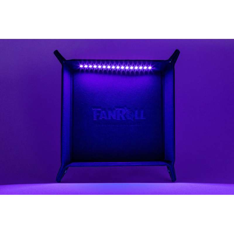 SPOTT-GR FanRoll Shadowlight Folding Blacklight - Δίσκος για Ζάρια με Φως σε Μαύρο Χρώμα