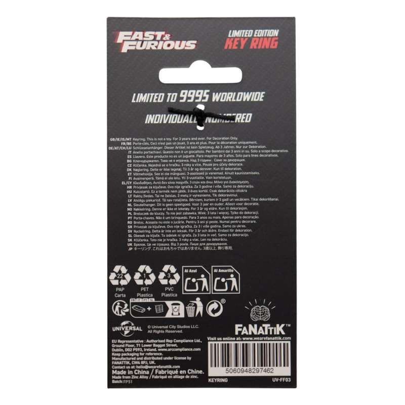 SPOTT-GR Fast & Furious - Μπρελόκ You Ride You Fight Limited Edition