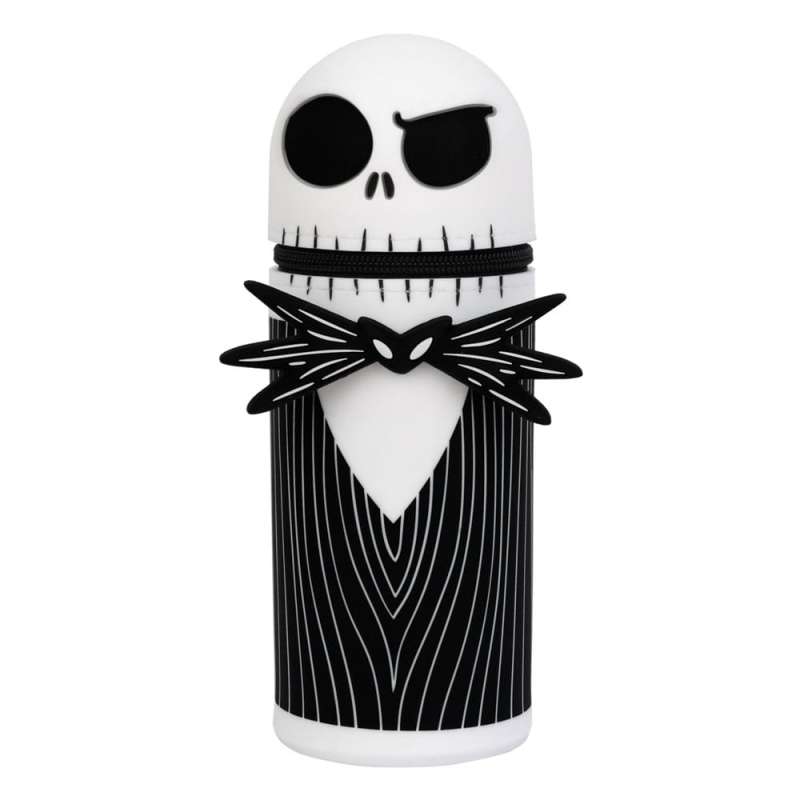 SPOTT-GR The Nightmare Before Christmas 3D - Κασετίνα Βαρελάκι σε Μαύρο / Άσπρο Χρώμα