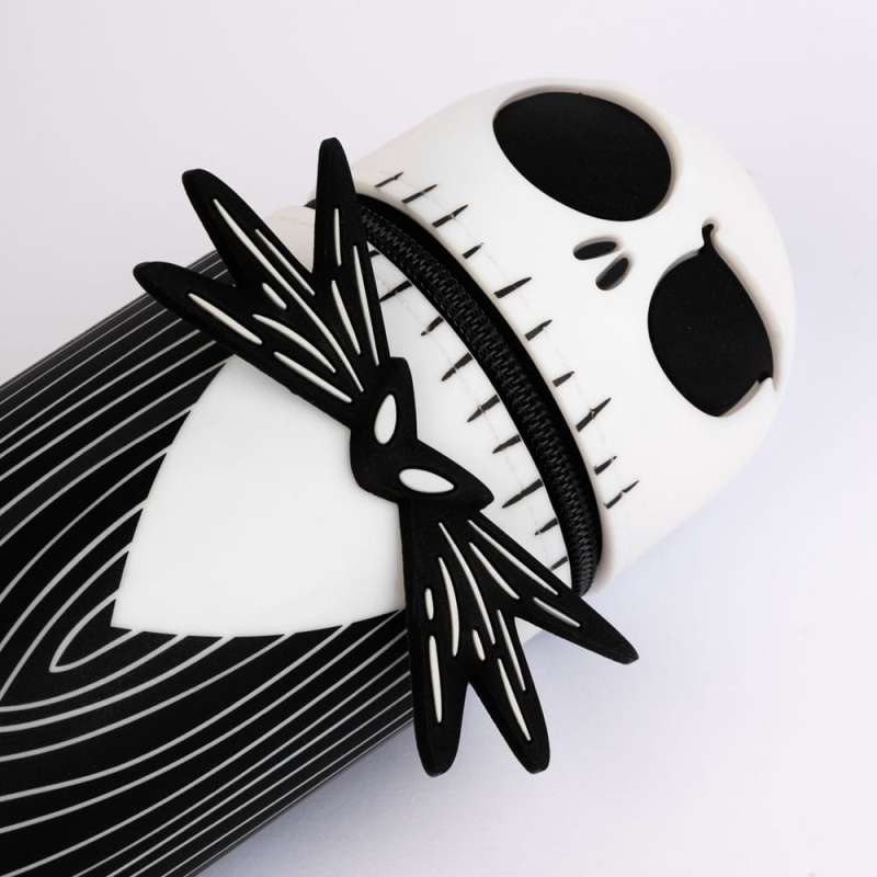 SPOTT-GR The Nightmare Before Christmas 3D - Κασετίνα Βαρελάκι σε Μαύρο / Άσπρο Χρώμα
