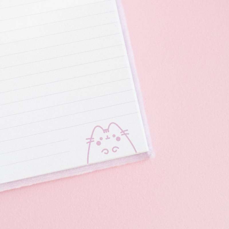 SPOTT-GR Pusheen Premium Plush - Σημειωματάριο (Μεγέθους A5) σε Ροζ Χρώμα