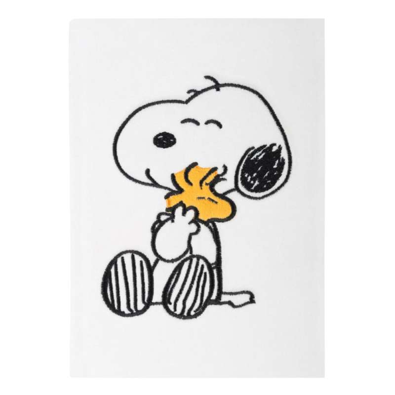 SPOTT-GR Peanuts Premium Plush - Σημειωματάριο (Μεγέθους A5) Snoopy σε Άσπρο Χρώμα