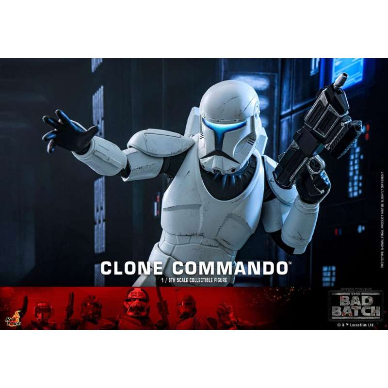 SPOTT-GR Star Wars: The Bad Batch Action Figure 1/6 Clone Commando 30 cm