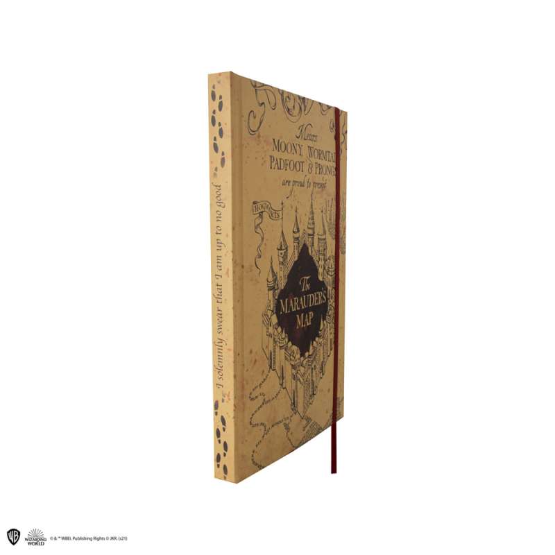 SPOTT-GR Harry Potter - Σημειωματάριο (Μεγέθους A5) Marauder's Map σε Καφέ Χρώμα