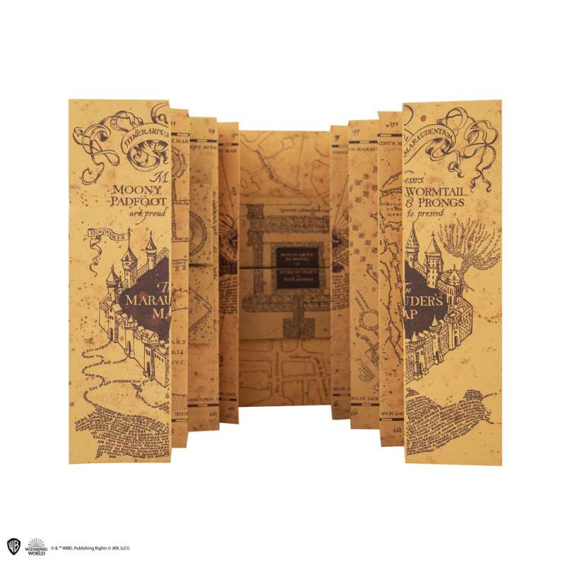 SPOTT-GR Harry Potter - Σημειωματάριο (Μεγέθους A5) Marauder's Map σε Καφέ Χρώμα