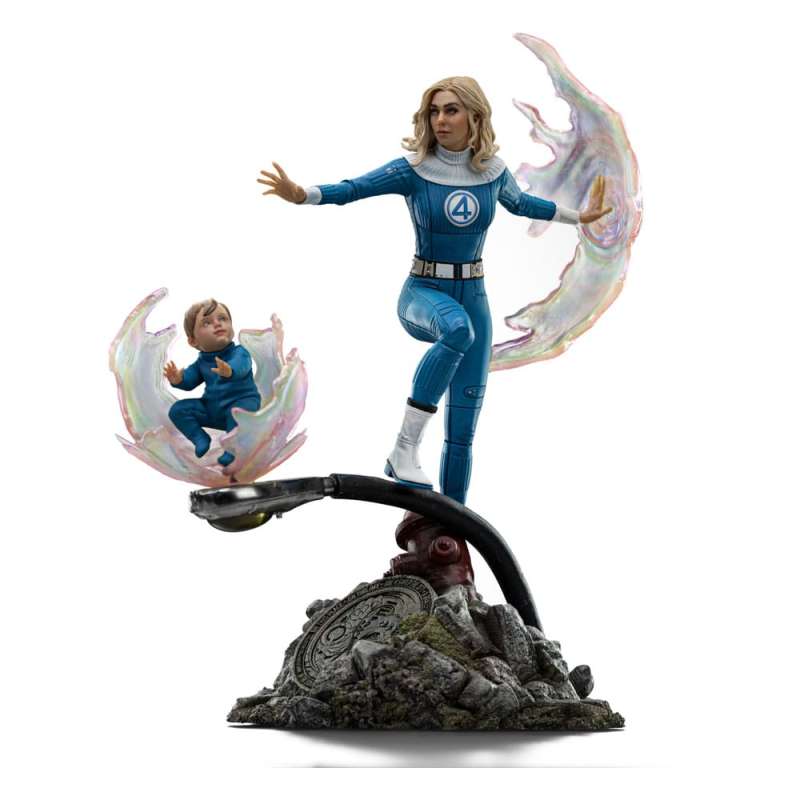 SPOTT-GR Fantastic Four Art Scale - Φιγούρα (Αναλογία 1/10) Invisible Woman and Franklin με Ύψος 28cm