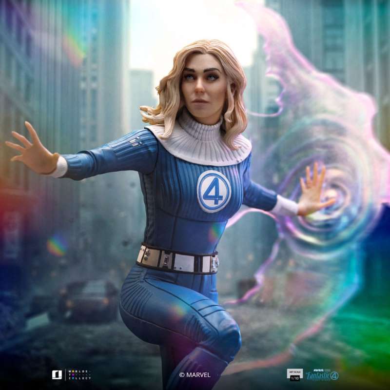 SPOTT-GR Fantastic Four Art Scale - Φιγούρα (Αναλογία 1/10) Invisible Woman and Franklin με Ύψος 28cm