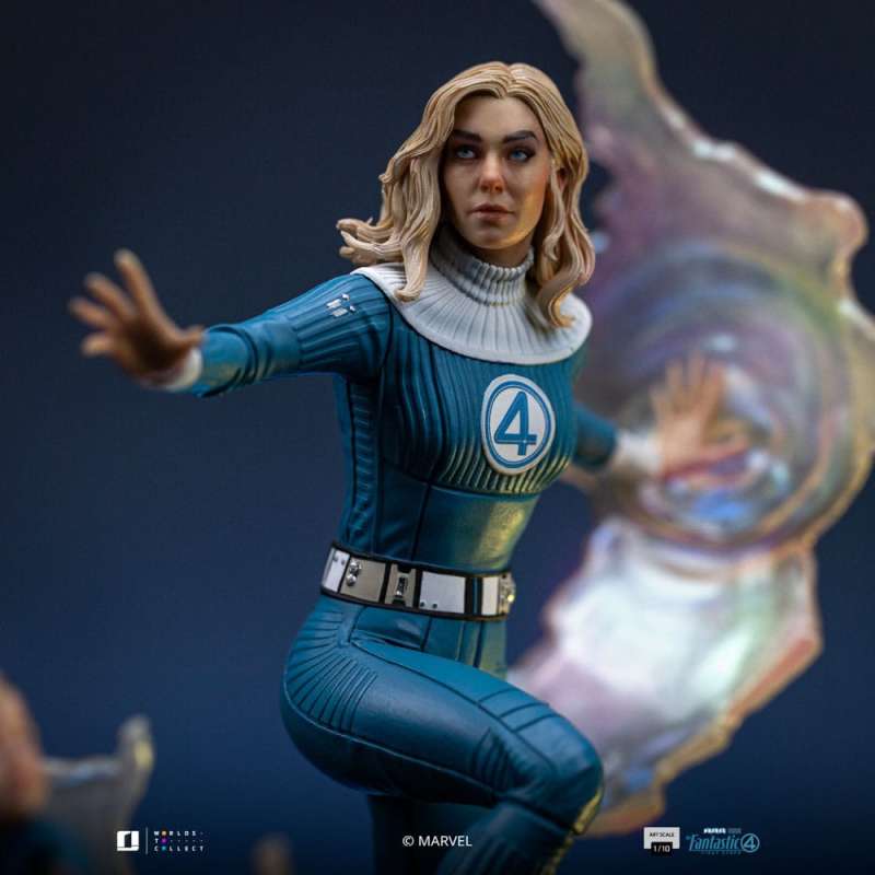 SPOTT-GR Fantastic Four Art Scale - Φιγούρα (Αναλογία 1/10) Invisible Woman and Franklin με Ύψος 28cm