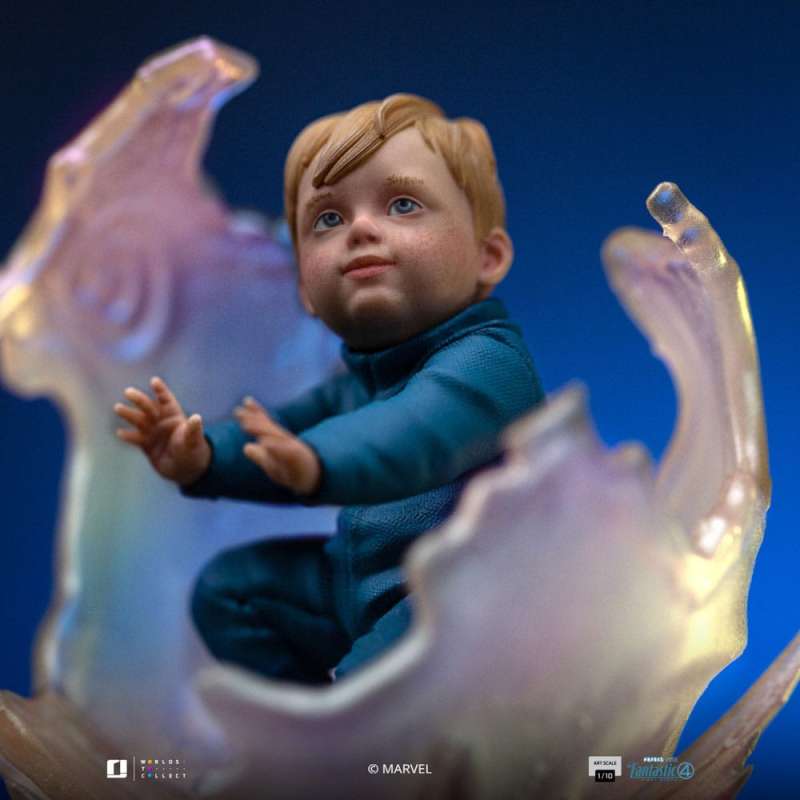 SPOTT-GR Fantastic Four Art Scale - Φιγούρα (Αναλογία 1/10) Invisible Woman and Franklin με Ύψος 28cm