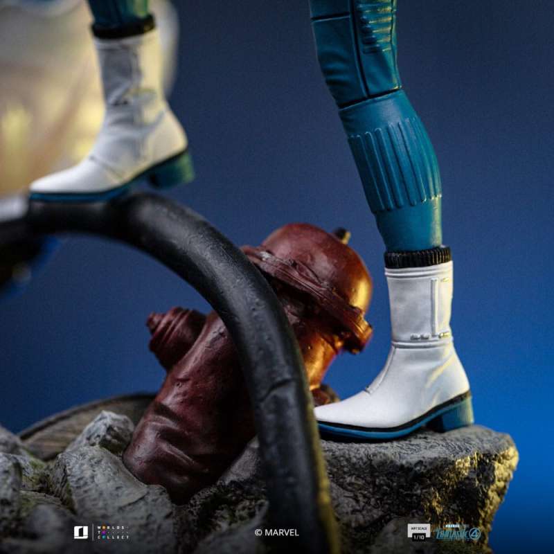 SPOTT-GR Fantastic Four Art Scale - Φιγούρα (Αναλογία 1/10) Invisible Woman and Franklin με Ύψος 28cm